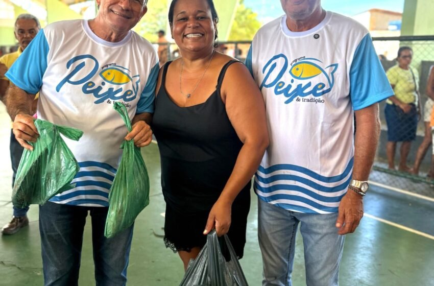  Peixe & Tradição: Prefeitura de Branquinha entrega 12 toneladas de peixe à população