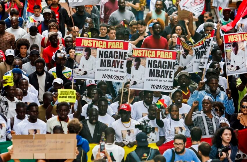  Ato em São Paulo pede justiça no caso de senegalês morto por PM