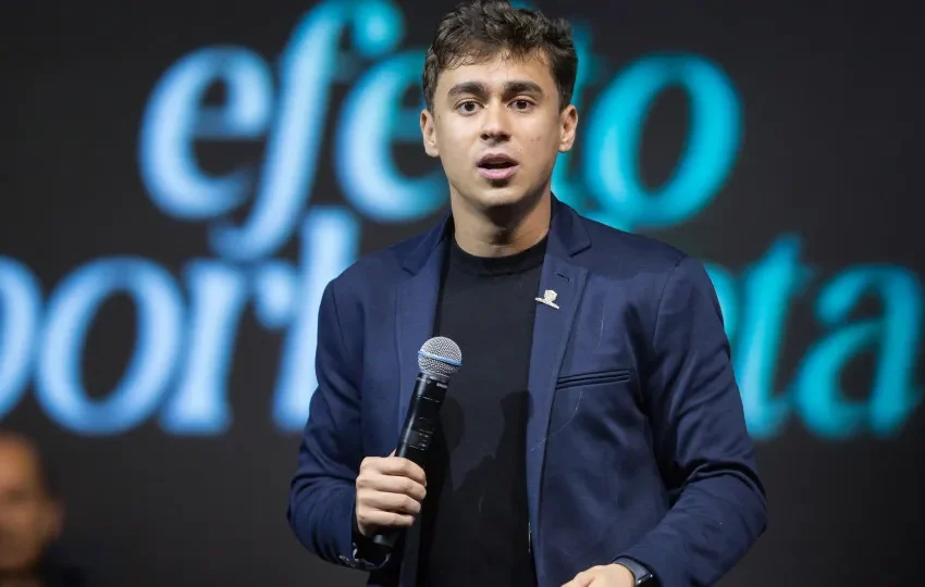  Nikolas Ferreira compartilha vídeo que atribui queda de raio em ato político à ‘vontade divina’