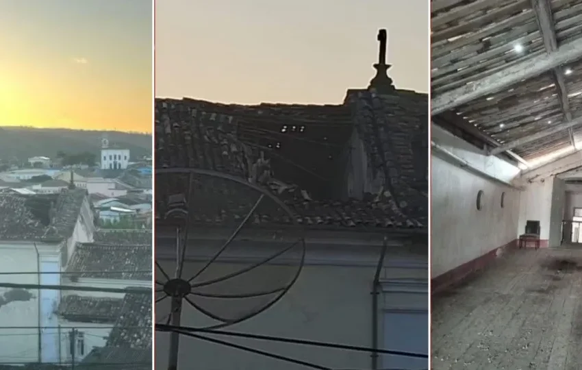  Parte de teto de igreja tombada pelo Iphan desaba na BA