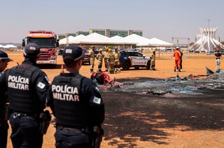 Preso por incendiar banheiros químicos vive em situação de rua, diz PM