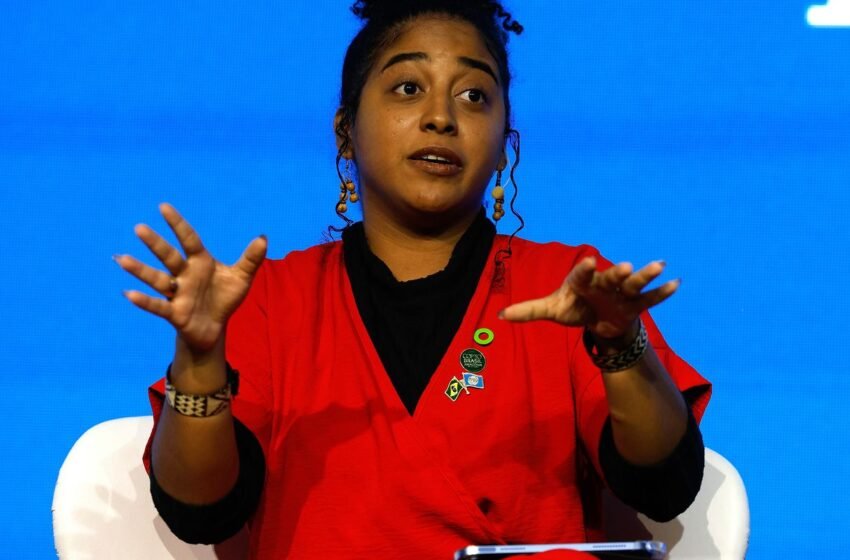  Liderança jovem da COP quer justiça climática no centro da conferência