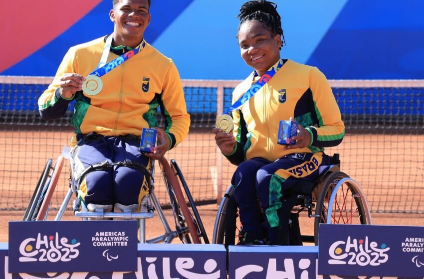  Tênis em cadeira de rodas do Brasil soma 3 ouros no Parapan de Jovens