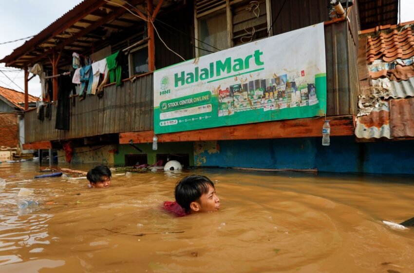  Mortes por enchentes na Ilha de Sumatra ultrapassam 900