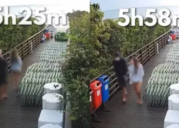 Veja jovem voltando para casa após agredir cão Orelha