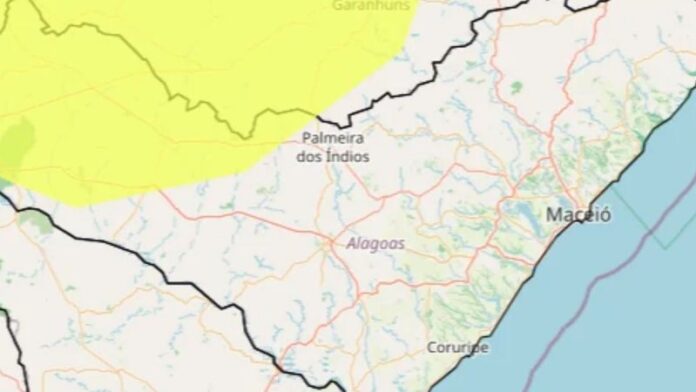 Inmet alerta para baixa umidade em 25 cidades de Alagoas até domingo