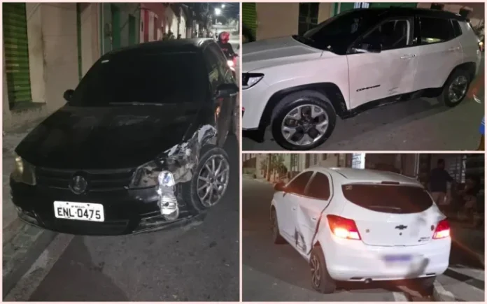 Motorista com sinais de embriaguez é detido após bater em dois carros em São Miguel dos Campos