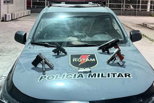 PM apreende submetralhadora e outras três armas na zona rural de União dos Palmares