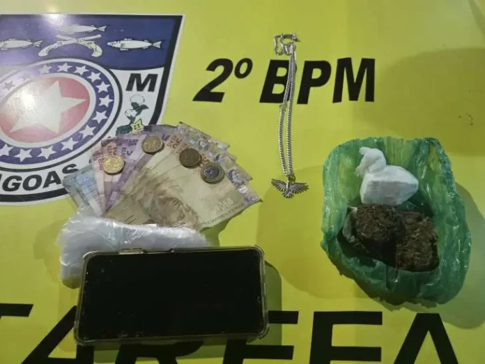 PM prende suspeitos e apreende arma e drogas na Zona da Mata