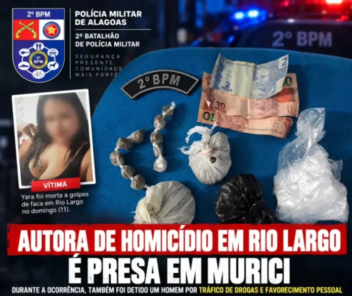 Suspeita de matar homem a facadas em Rio Largo é encontrada dentro de guarda-roupas